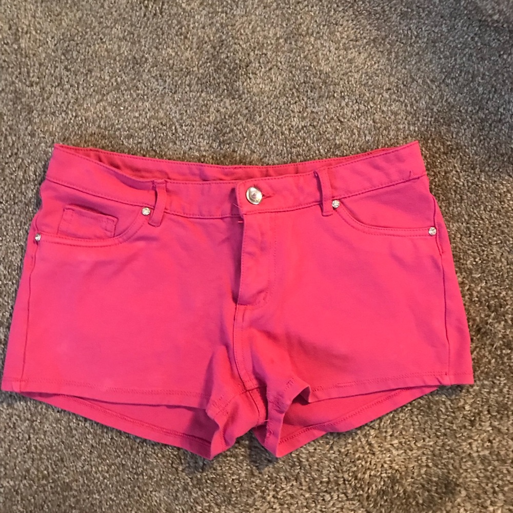 Hot pink shorts